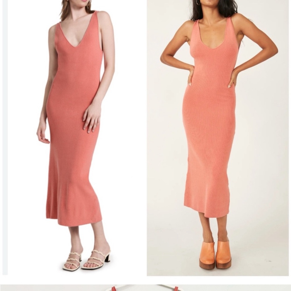 Free People Beach Daniela Ribbed Midi Dress